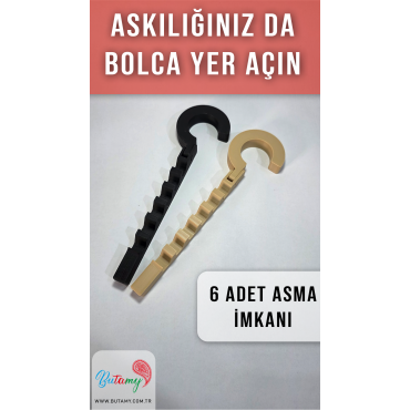 DOLAP İÇİ DÜZENLEYİCİ, ASKILIK ÇOĞALTICI 6 ADET TAKILABİLMEKTE.
