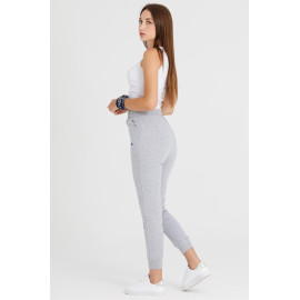 Gri Lastikli Paça Eşofman Altı