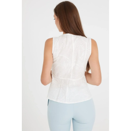 KENDİNDEN DESENLİ BLUZ