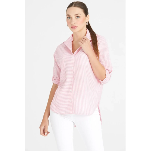 ÇİZGİLİ PEMBE GÖMLEK