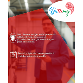 3 Renkli Tencere, Tava ve Borcam Koruyucu Keçe 6 Adet Set 25x25 CM